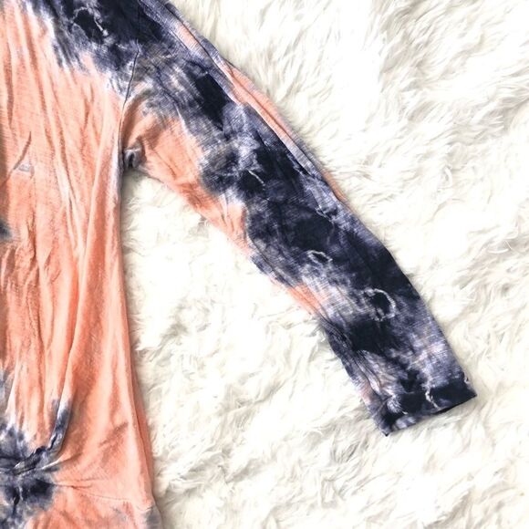 YOUNG FABULOUS& BROKE TIE DIE V NECK TWIST HEM XS - Picture 3 of 8